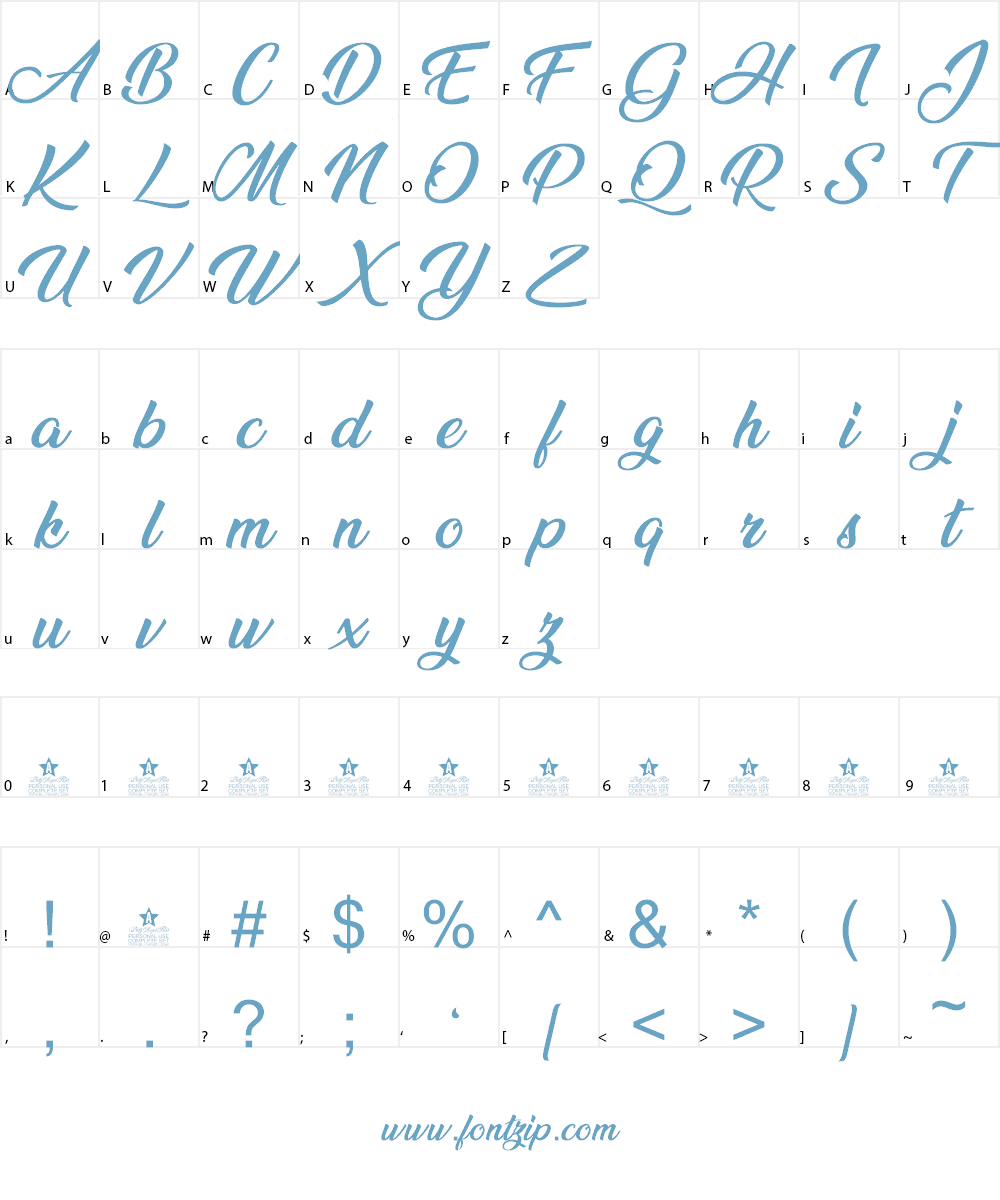 Ananda Font Character